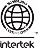 ISO 9001:2015 certified quality-management system (Intertek)