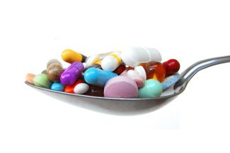 Spoon with pills