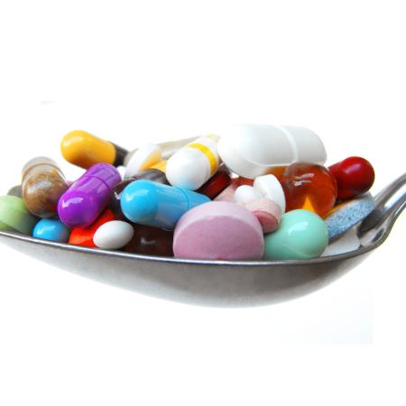 Spoon with pills