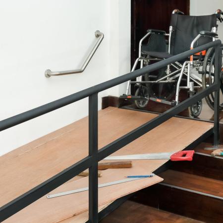 Building wheelchair ramp