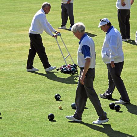 Seniors golfing